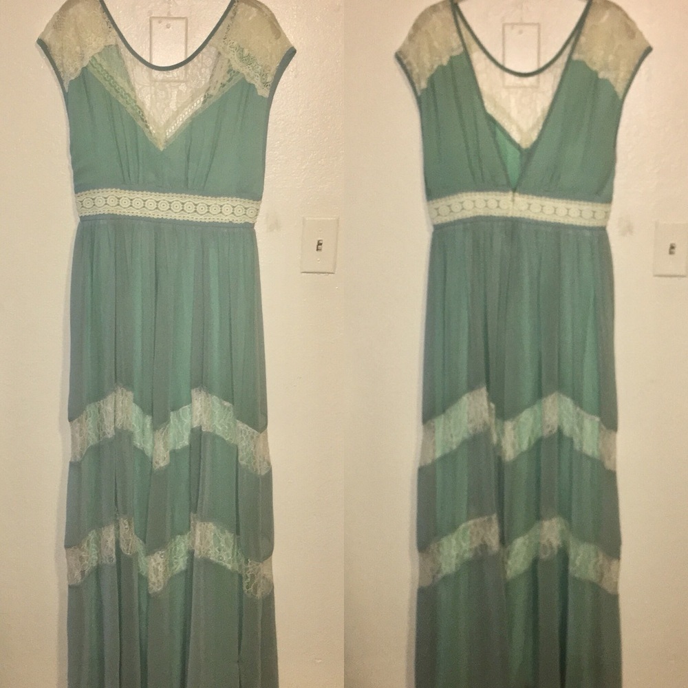 White Lace Ethereal Maxi Dress